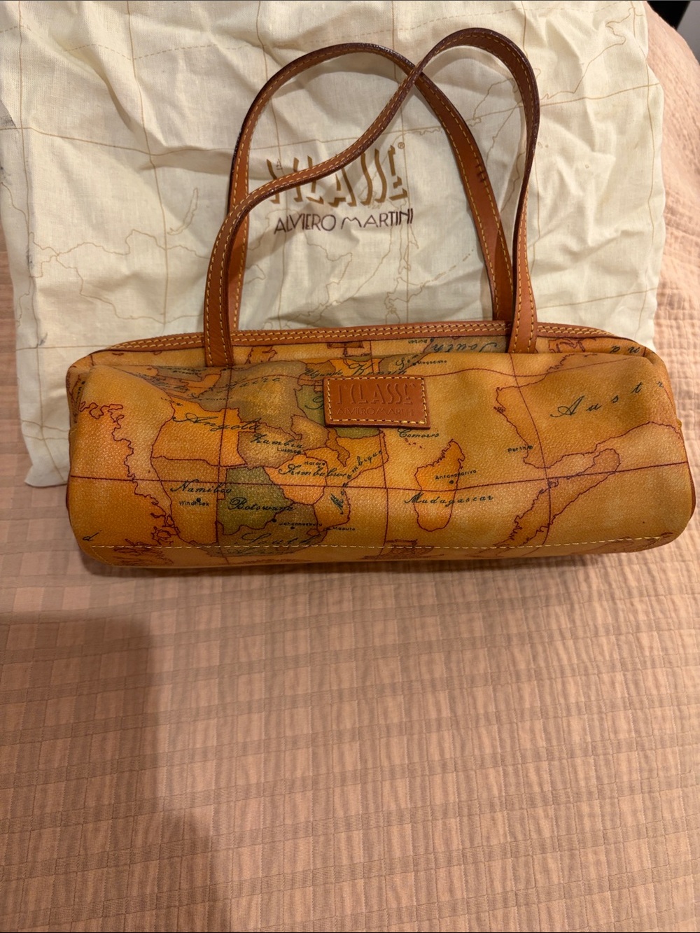 ALVIERO MARTINI Alviero Martini I'Classe Papillon World Map Bag Mini & Dust Bag